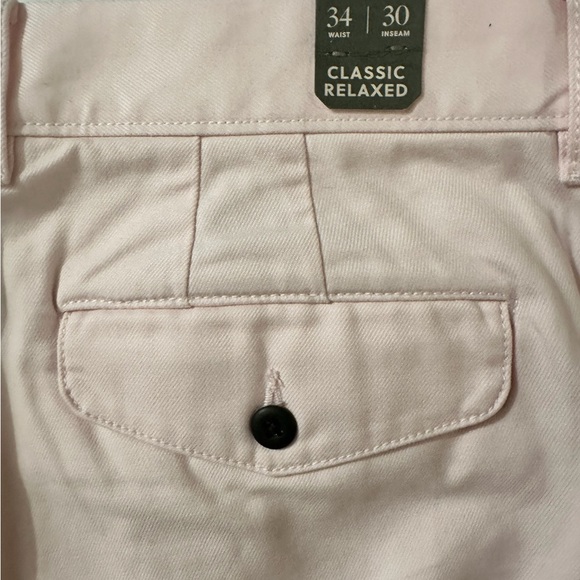 J.Crew Classic Fit Flat Front Chinos Men's Size 34 30 NWT Pink - Picture 7 of 9